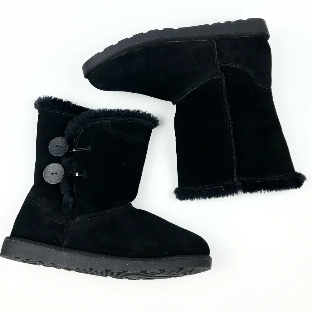 Avenue Cloudwalker Zoey Womens  Black Suede Pull On Boot Size 9W